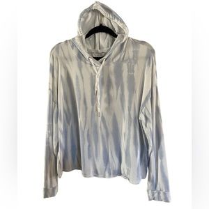 Rachel Zoe Tye-Dye Blue/White Hoodie